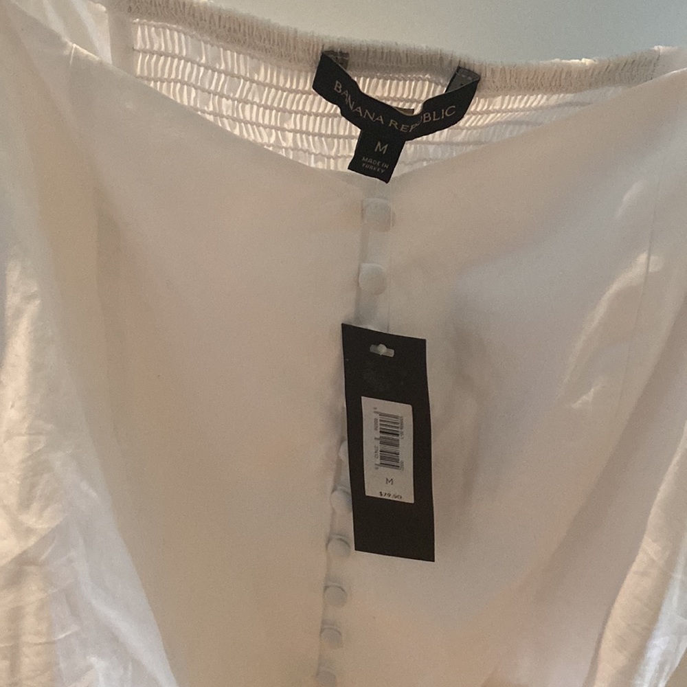 🔥NWT banana republic puff sleeve top🔥 - Picture 2 of 5
